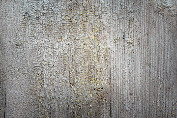 Image showing detail of cracked painted surface on wood