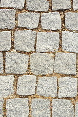Image showing texture of stone pavement