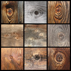 Image showing details of wood knots