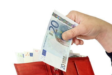 Image showing Twenty Euro banknote