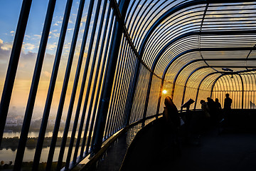 Image showing On the top of the Danube Tower Vienna