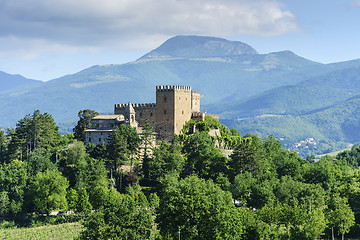 Image showing Typical castle in Marche