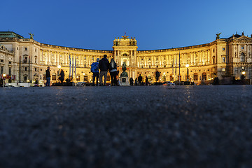 Image showing Illuminated National Library Vienna