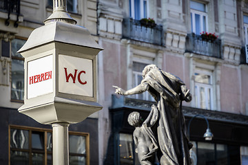 Image showing Toilet sign Vienna