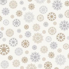 Image showing Gorgeous snowflakes background