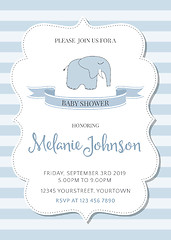 Image showing beautiful baby shower template