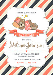 Image showing beautiful baby shower template