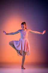 Image showing The teen modern ballet dancer