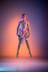 Image showing The teen modern ballet dancer