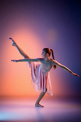 Image showing The teen modern ballet dancer