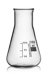 Image showing In front glass conical flask