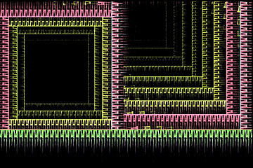 Image showing A fractal image: the virtual window and the stairs.