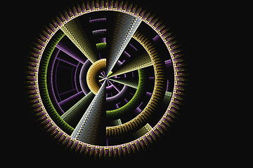 Image showing Illustration: fractal image of a disk drive.