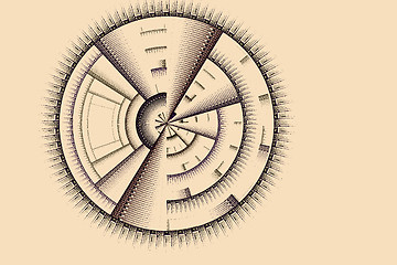 Image showing Illustration: fractal image of a disk drive.