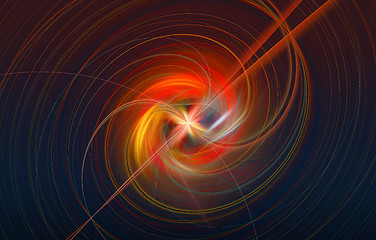 Image showing Fractal image: Rotating the fiery Sphere.