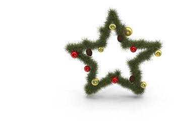 Image showing Decoration for the holiday of Christmas - holiday star.3D render