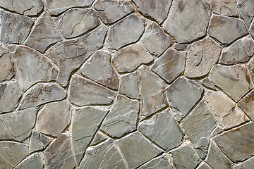 Image showing Fragment of an ancient wall from stones. (Background image)