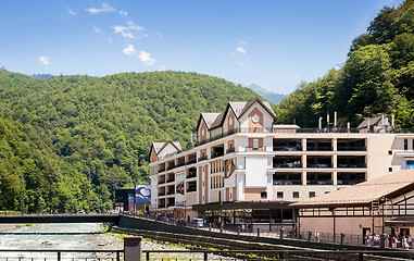 Image showing Comfortable hotel in the mountains.