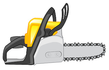 Image showing Chainsaw on white background