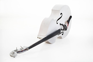 Image showing White Double Bass