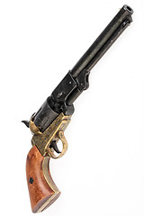 Image showing Old Revolver On Isolated Background