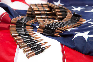 Image showing Stars, Stripes And Cartridges