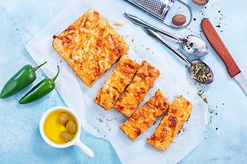 Image showing bread with cheese