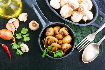 Image showing fried mushrooms