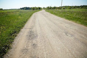 Image showing country road at summer