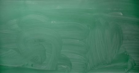 Image showing empty green chalkboard or blackboard