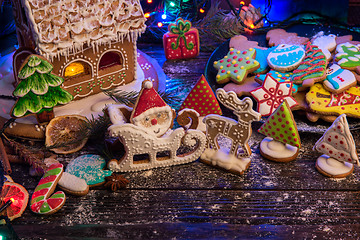 Image showing Gingerbreads for new years and christmas