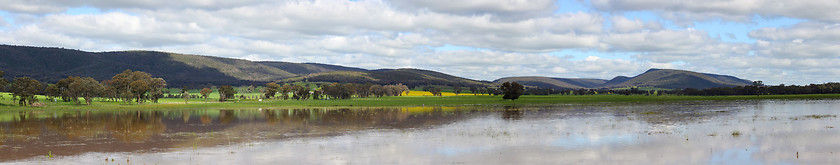 Image showing Flooding in Crowther, Central West NSW Australia