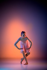 Image showing The teen modern ballet dancer