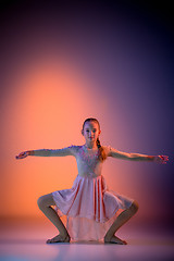 Image showing The teen modern ballet dancer