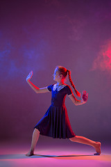 Image showing The teen modern ballet dancer