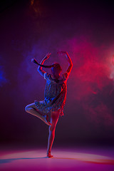 Image showing The teen modern ballet dancer