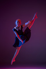 Image showing The teen modern ballet dancer