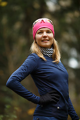 Image showing Portrait of pretty athletic woman