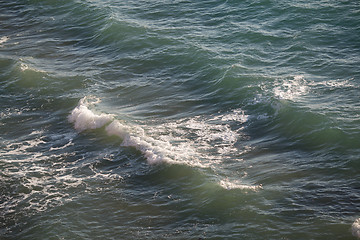 Image showing Coastal waves of the black sea on sunny day