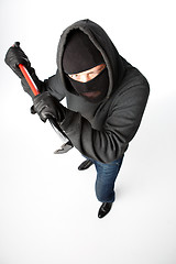 Image showing Burglar on pure white background