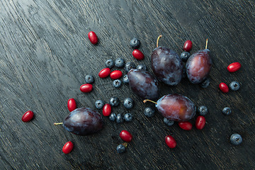 Image showing bunch of delicious ripe berries