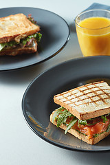 Image showing Turkey and Bacon Club Sandwich