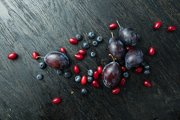 Image showing bunch of delicious ripe berries