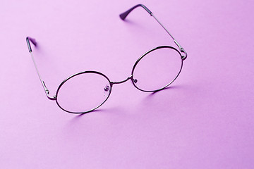 Image showing Round glasses with transparent lenses