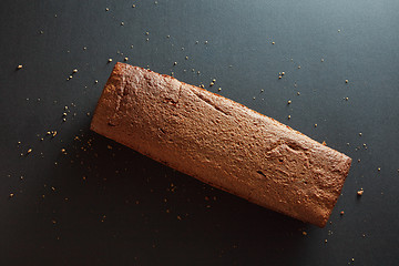 Image showing baguette on a black background