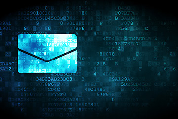Image showing Finance concept: Email on digital background