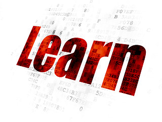 Image showing Learning concept: Learn on Digital background