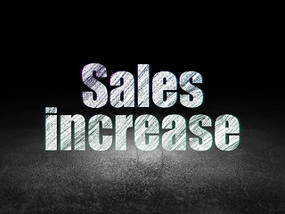 Image showing Marketing concept: Sales Increase in grunge dark room