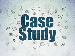 Image showing Studying concept: Case Study on Digital Data Paper background