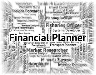 Image showing Financial Planner Shows Employment Commerce And Administrator